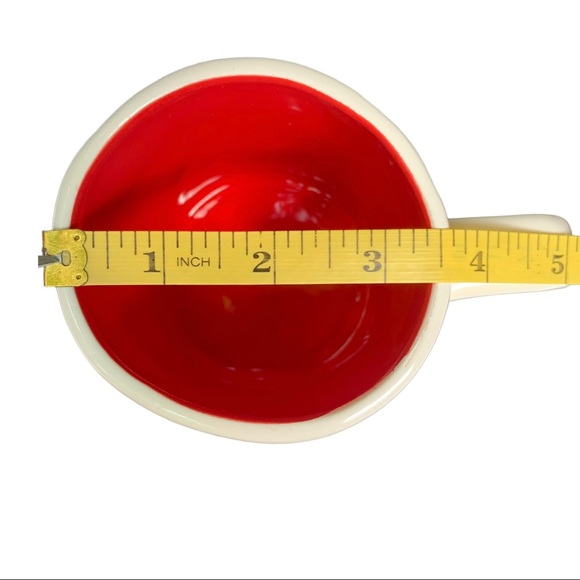 Rae Dunn SIP Mug Ceramic Coffee Tea Red Interior Black Large Letters NWT 2017 OG - Picture 10 of 11